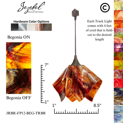 Jezebel Signature® Track Lighting Flame Pendant, Small