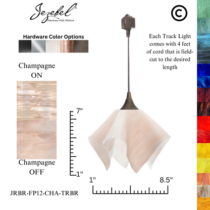 Jezebel Radiance® Track Lighting Flame Pendant, Small