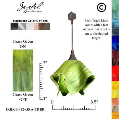Jezebel Radiance® Track Lighting Flame Pendant, Small
