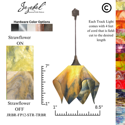Jezebel Signature® Track Lighting Flame Pendant, Small