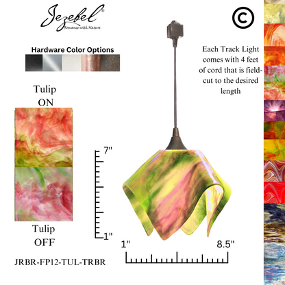 Jezebel Signature® Track Lighting Flame Pendant, Small