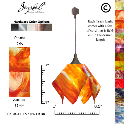 Jezebel Signature® Track Lighting Flame Pendant, Small
