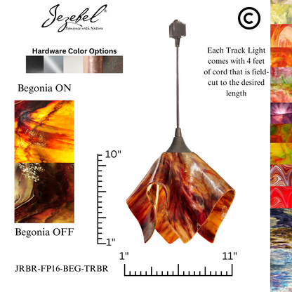 Jezebel Signature® Track Lighting Flame Pendant, Large