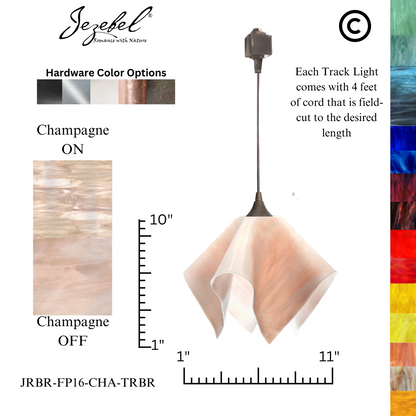 Jezebel Radiance® Track Lighting Flame Pendant, Large