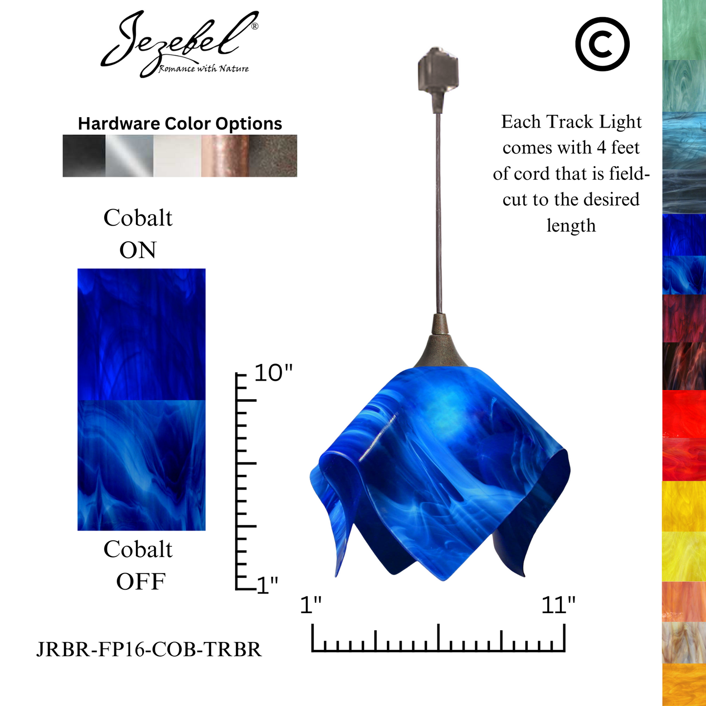 Jezebel Radiance® Track Lighting Flame Pendant, Large