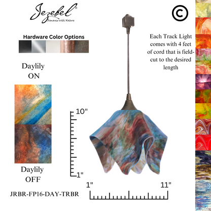 Jezebel Signature® Track Lighting Flame Pendant, Large