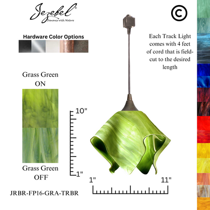 Jezebel Radiance® Track Lighting Flame Pendant, Large