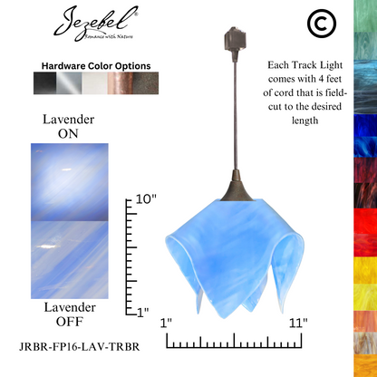 Jezebel Radiance® Track Lighting Flame Pendant, Large