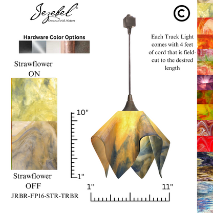 Jezebel Signature® Track Lighting Flame Pendant, Large