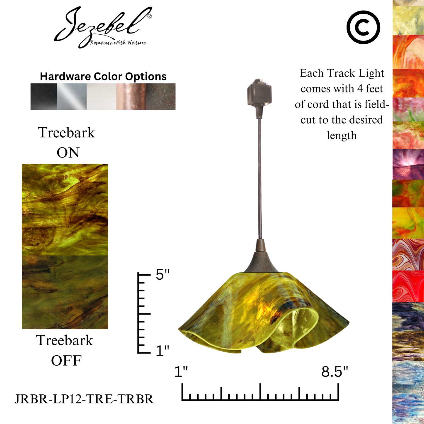 Jezebel Signature® Track Lighting Lily Pendant, Small