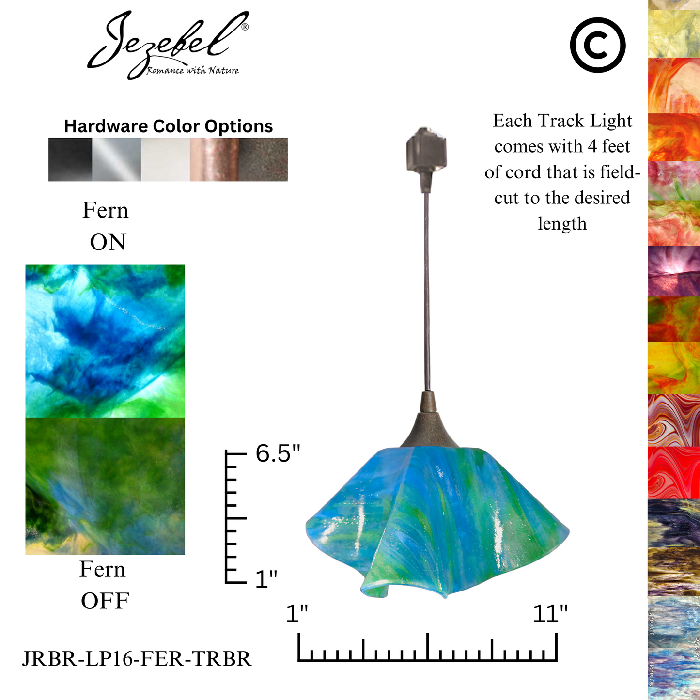 Jezebel Signature® Track Lighting Lily Pendant, Large