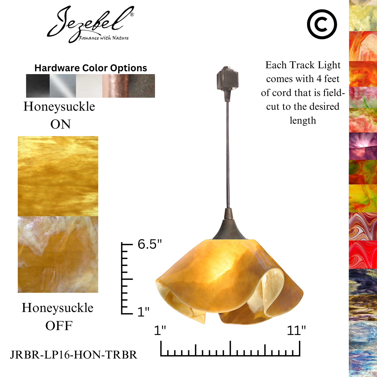Jezebel Signature® Track Lighting Lily Pendant, Large