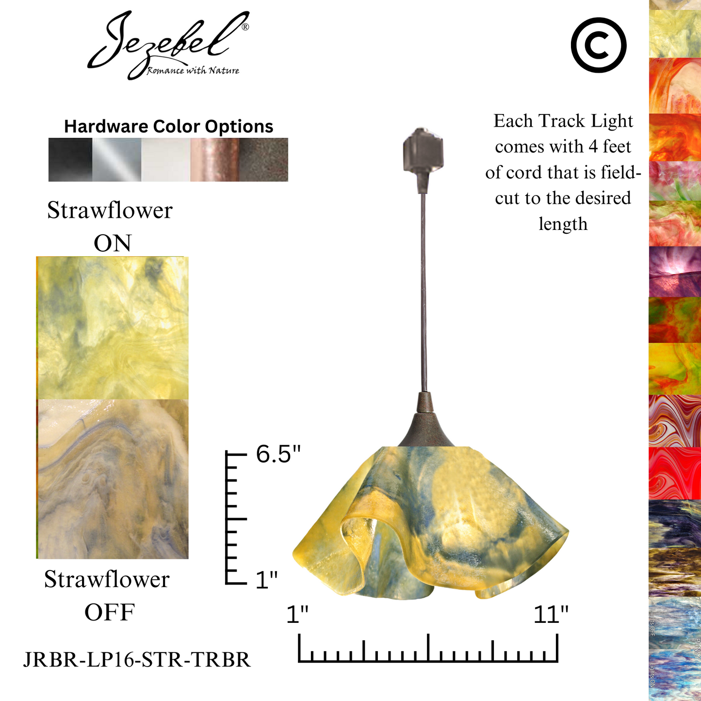 Jezebel Signature® Track Lighting Lily Pendant, Large
