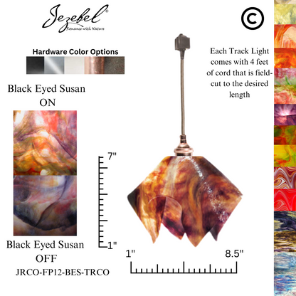 Jezebel Signature® Track Lighting Flame Pendant, Small