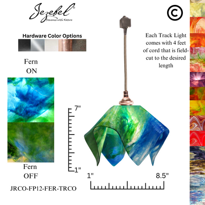 Jezebel Signature® Track Lighting Flame Pendant, Small
