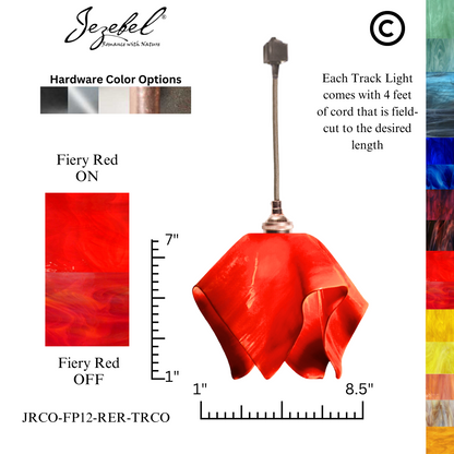 Jezebel Radiance® Track Lighting Flame Pendant, Small