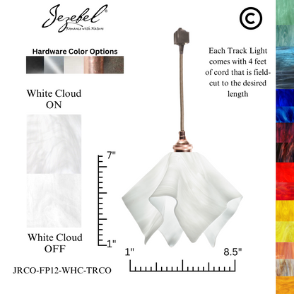 Jezebel Radiance® Track Lighting Flame Pendant, Small