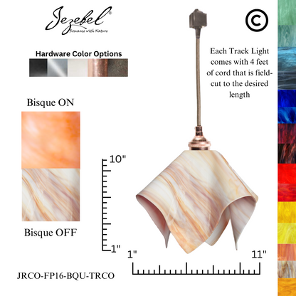 Jezebel Radiance® Track Lighting Flame Pendant, Large