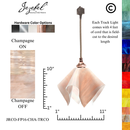 Jezebel Radiance® Track Lighting Flame Pendant, Large