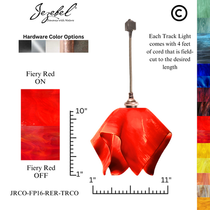 Jezebel Radiance® Track Lighting Flame Pendant, Large