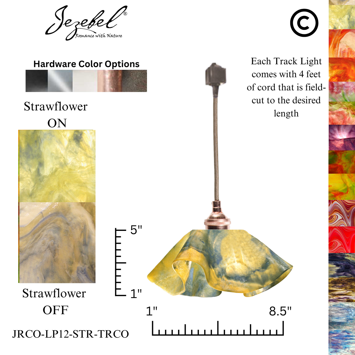 Jezebel Signature® Track Lighting Lily Pendant, Small