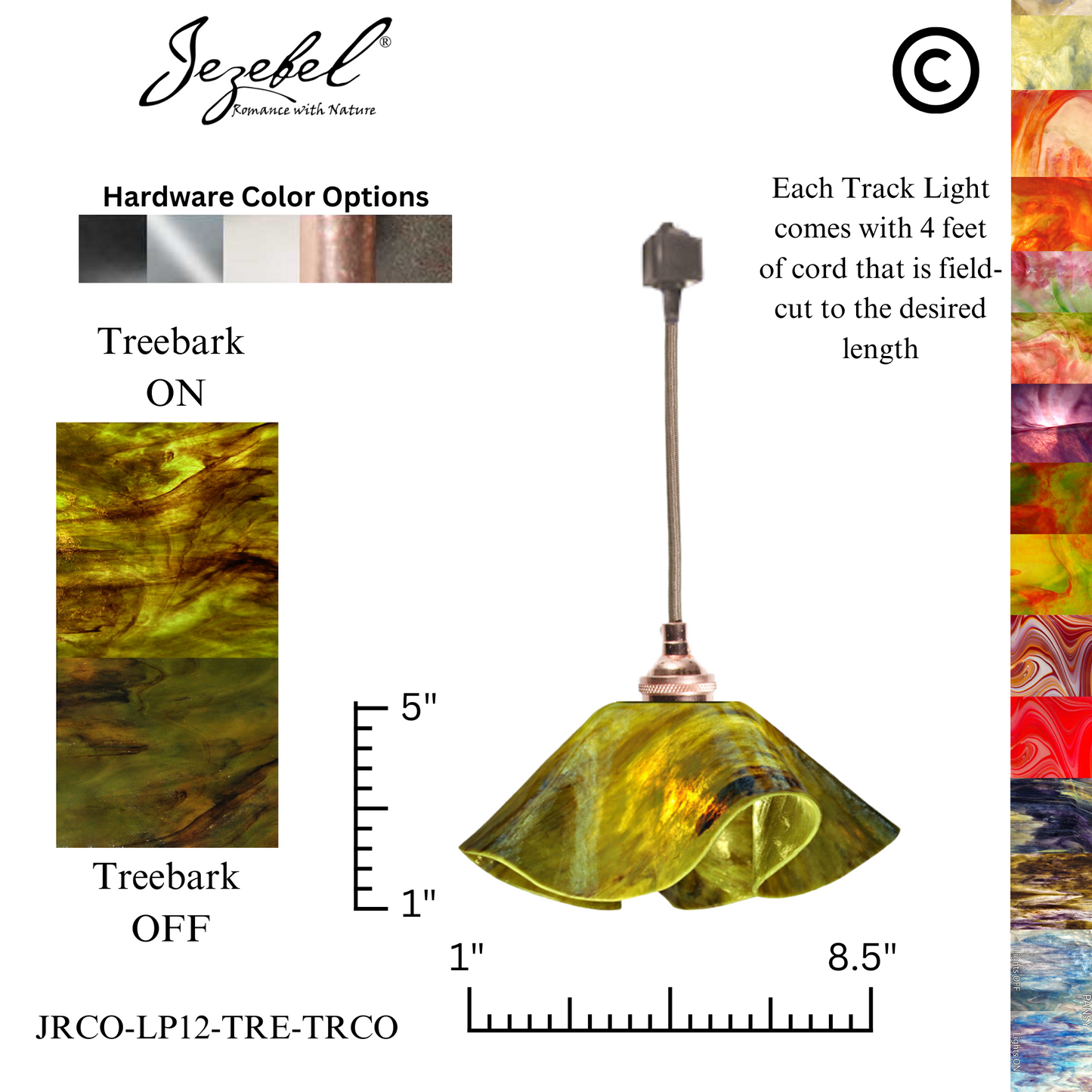 Jezebel Signature® Track Lighting Lily Pendant, Small