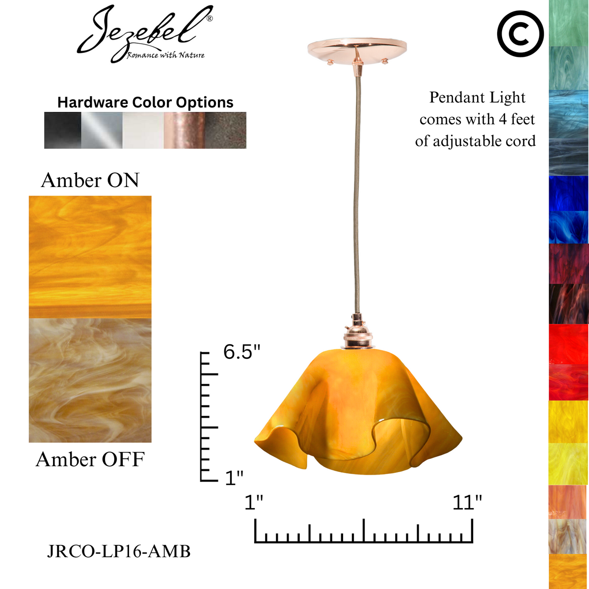 Jezebel Radiance® Lily Pendant, Large