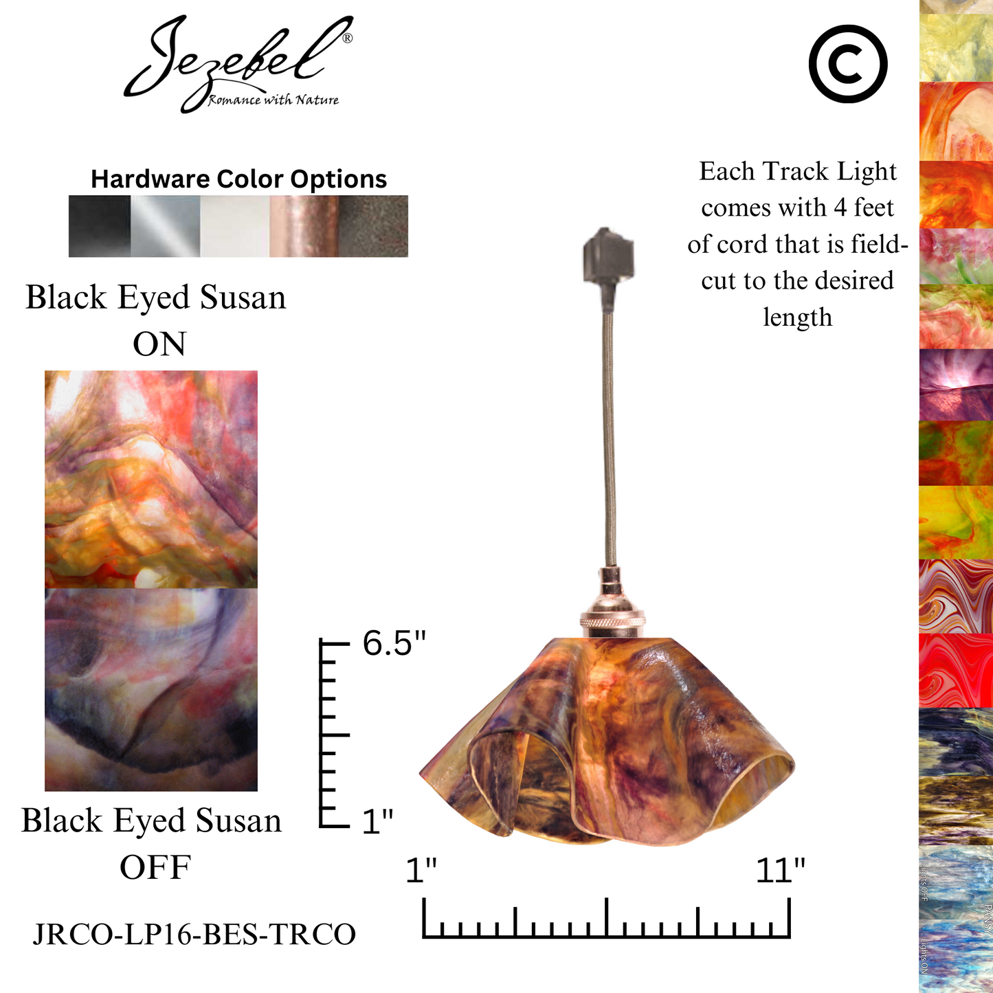 Jezebel Signature® Track Lighting Lily Pendant, Large