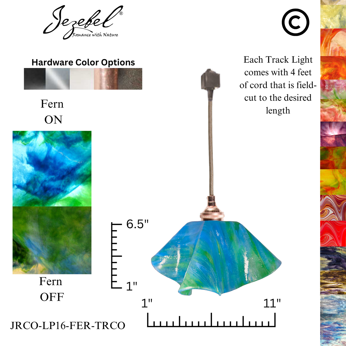 Jezebel Signature® Track Lighting Lily Pendant, Large