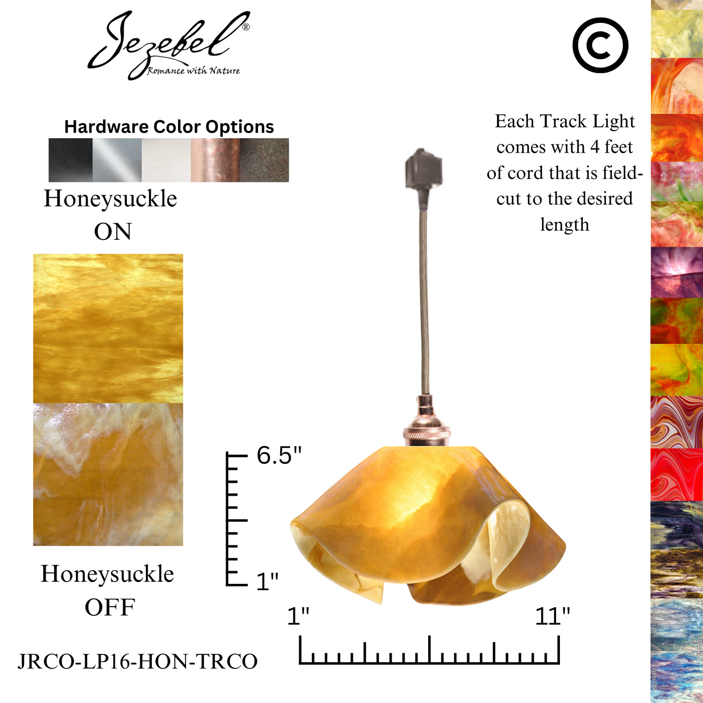 Jezebel Signature® Track Lighting Lily Pendant, Large