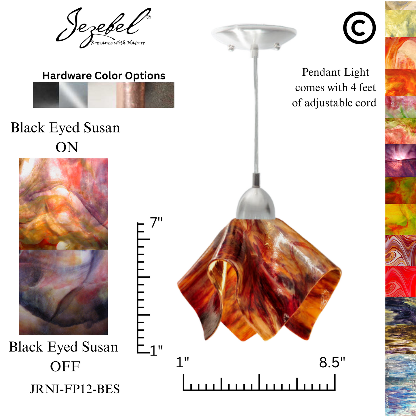 Jezebel Signature® Flame Pendant, Small