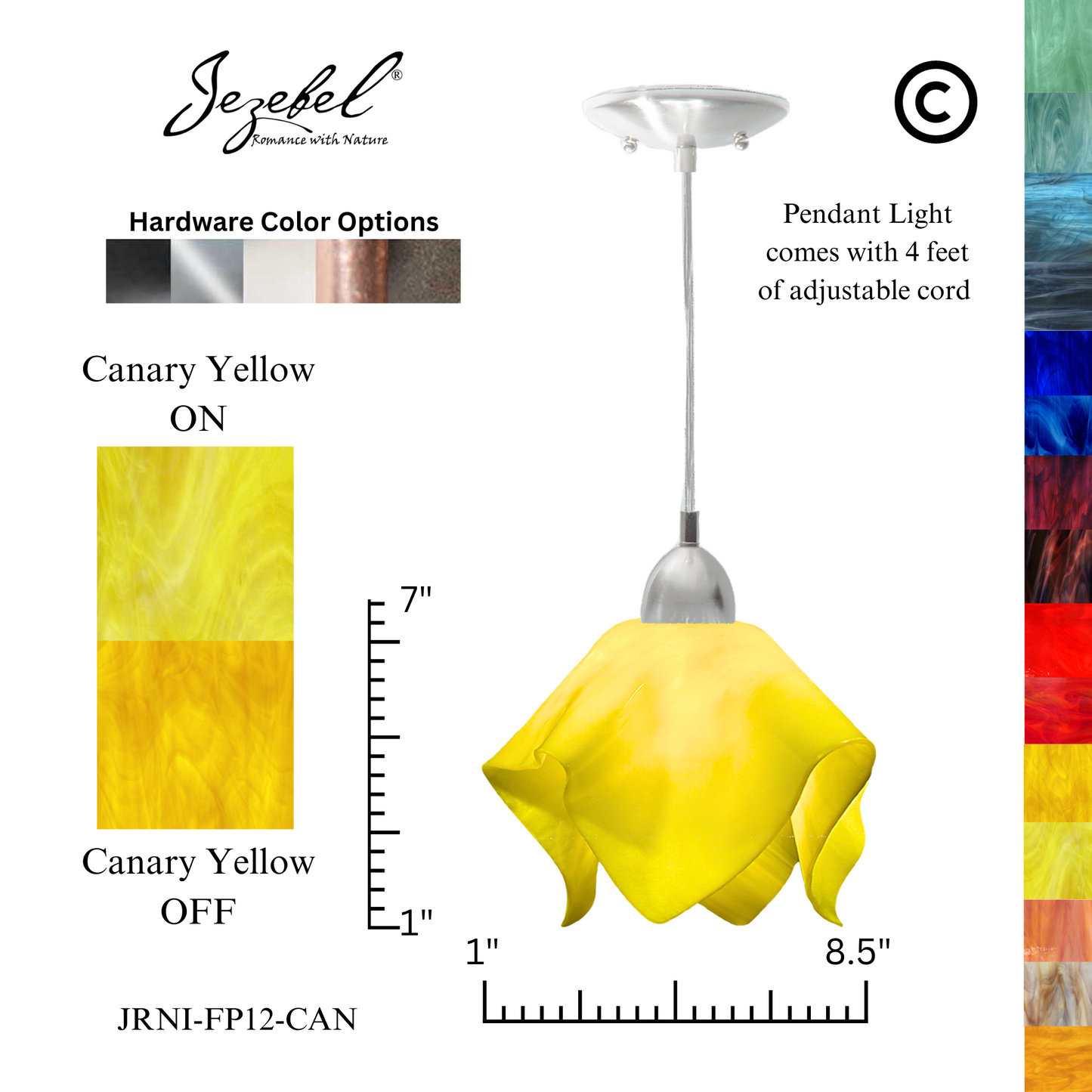 Jezebel Radiance® Flame Pendant, Small