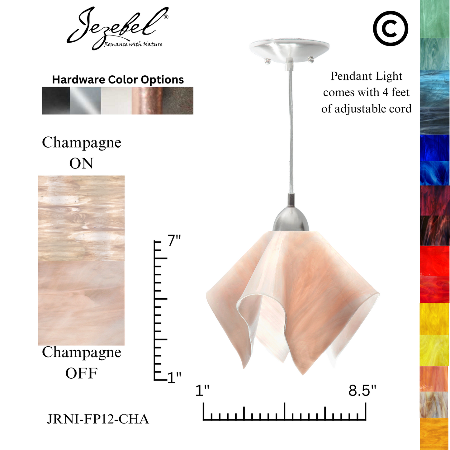 Jezebel Radiance® Flame Pendant, Small