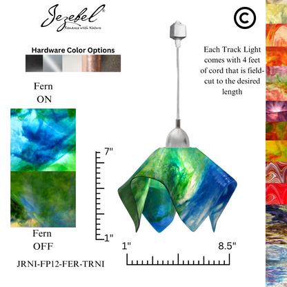Jezebel Signature® Track Lighting Flame Pendant, Small
