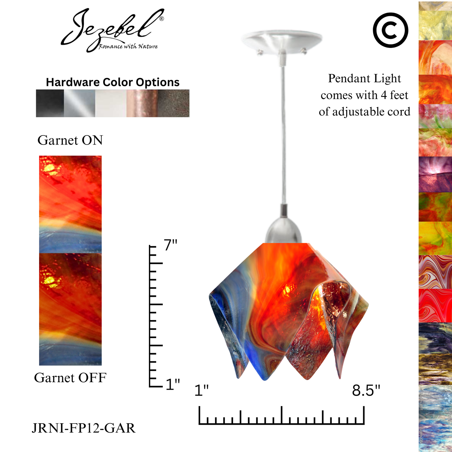 Jezebel Signature® Flame Pendant, Small