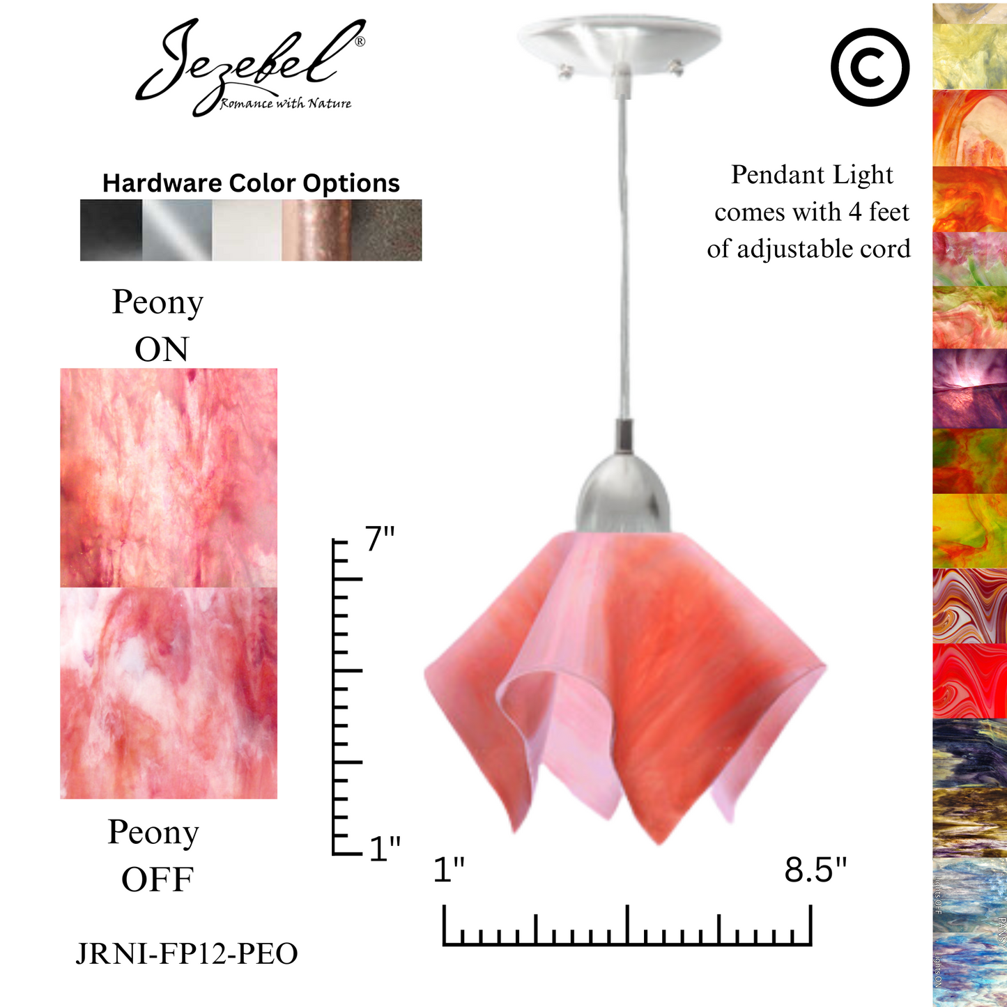 Jezebel Signature® Flame Pendant, Small