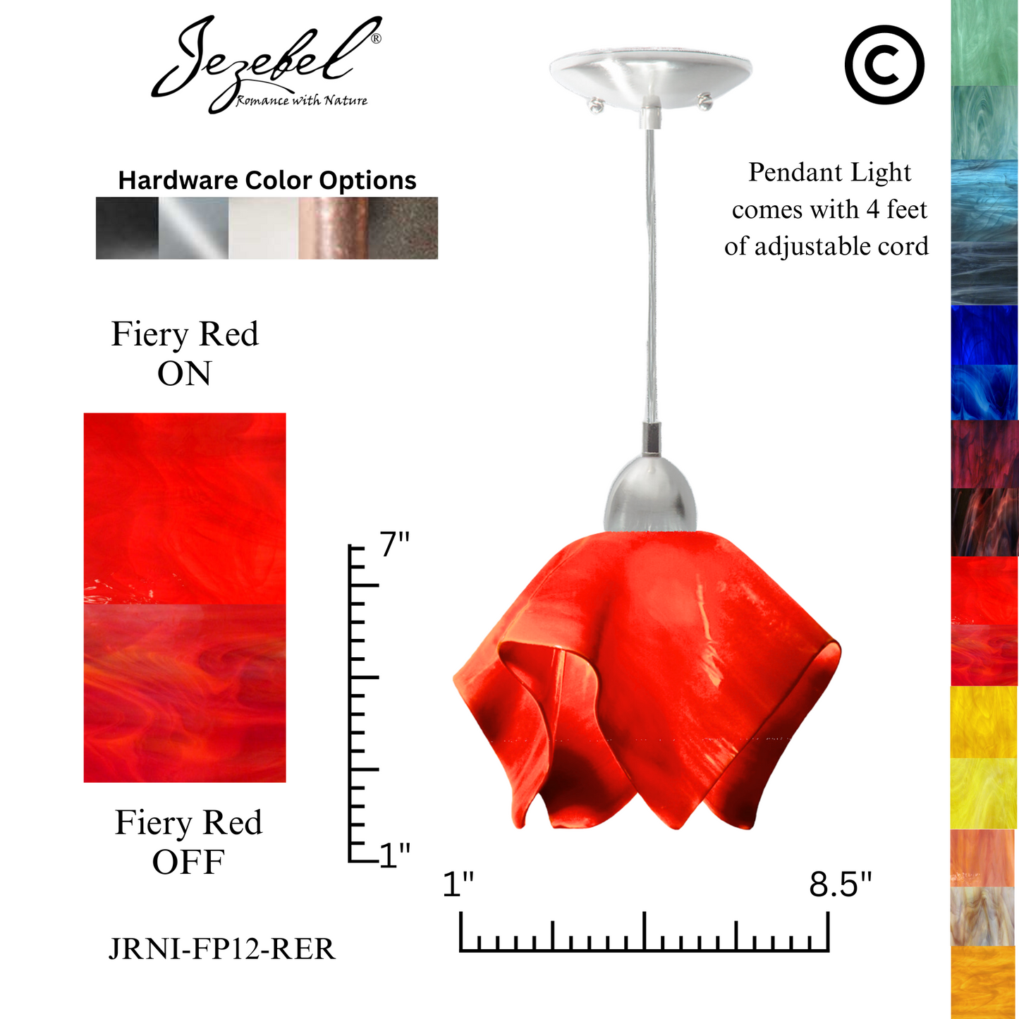 Jezebel Radiance® Flame Pendant, Small