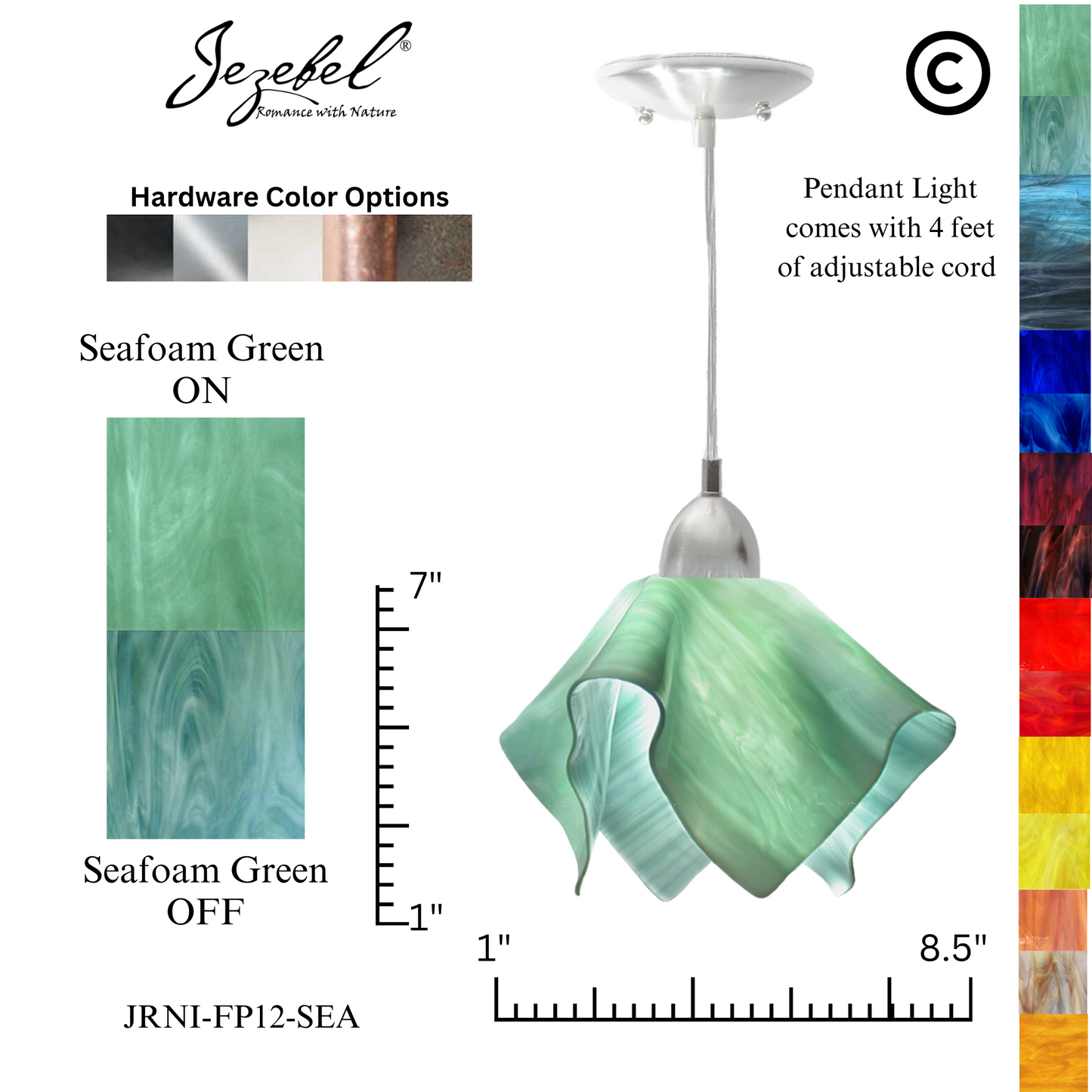 Jezebel Radiance® Flame Pendant, Small