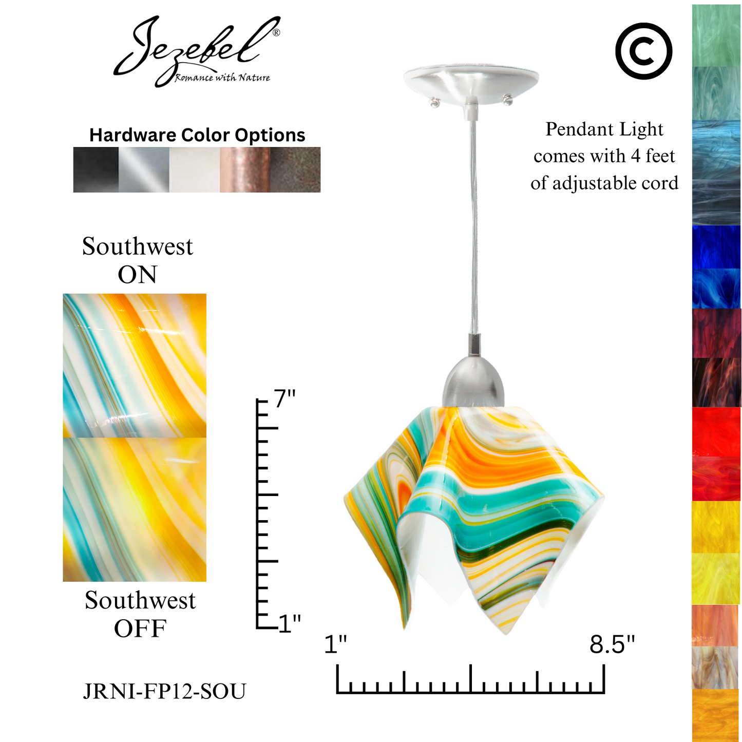Jezebel Radiance® Flame Pendant, Small