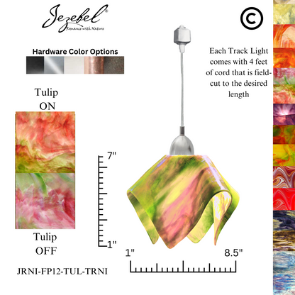 Jezebel Signature® Track Lighting Flame Pendant, Small