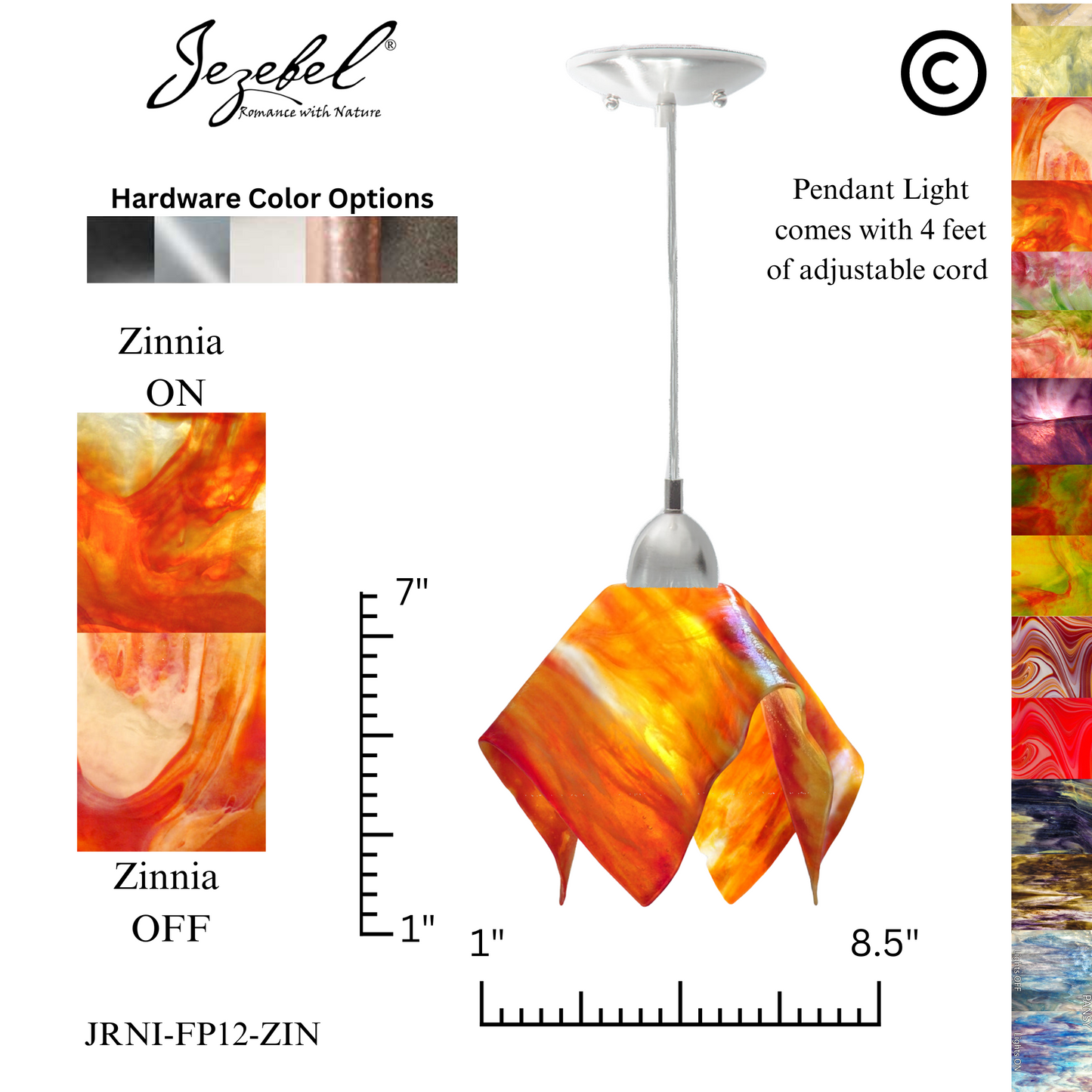 Jezebel Signature® Flame Pendant, Small