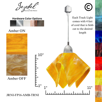 Jezebel Radiance® Track Lighting Flame Pendant, Large