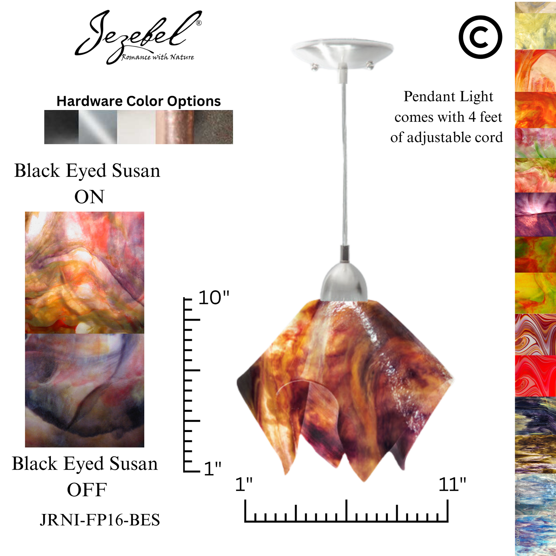 Jezebel Signature® Flame Pendant, Large