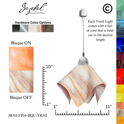 Jezebel Radiance® Track Lighting Flame Pendant, Large