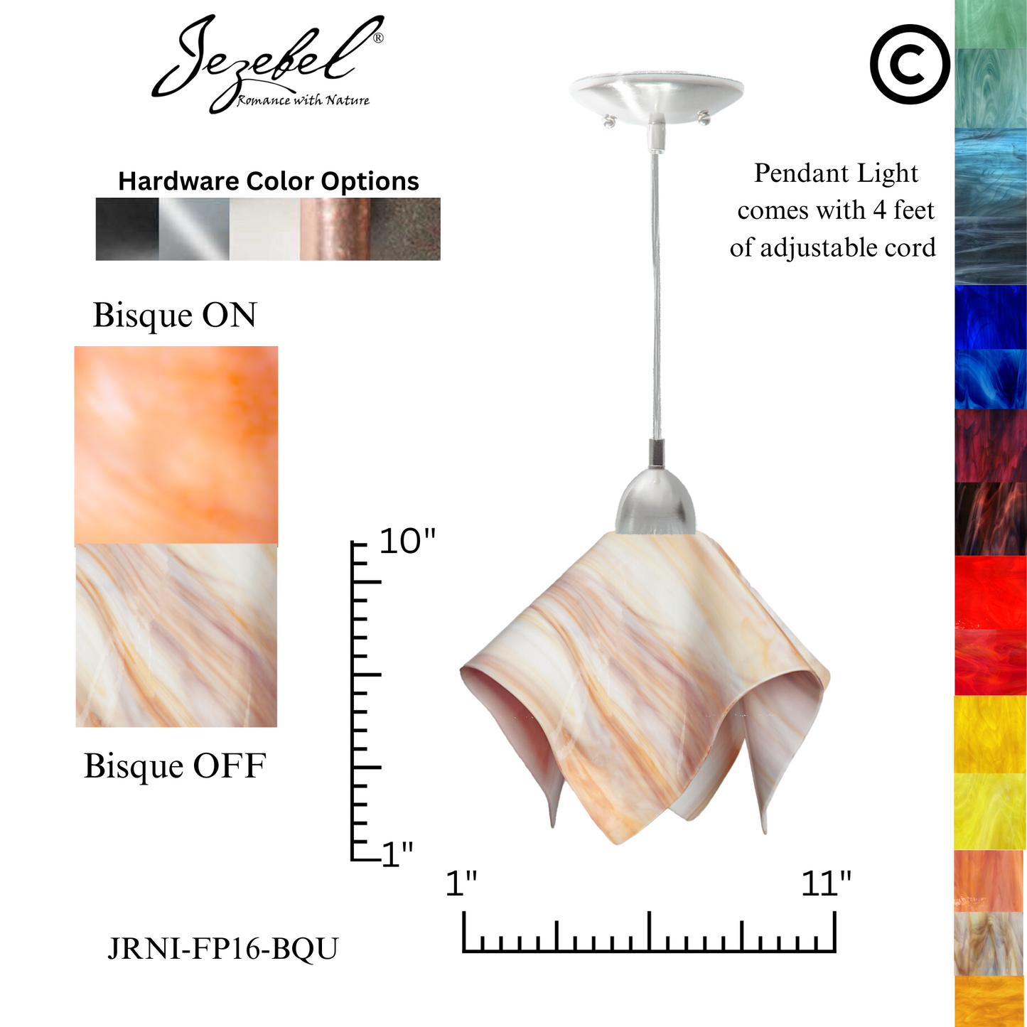 Jezebel Radiance® Flame Pendant, Large
