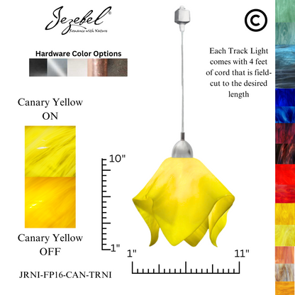 Jezebel Radiance® Track Lighting Flame Pendant, Large