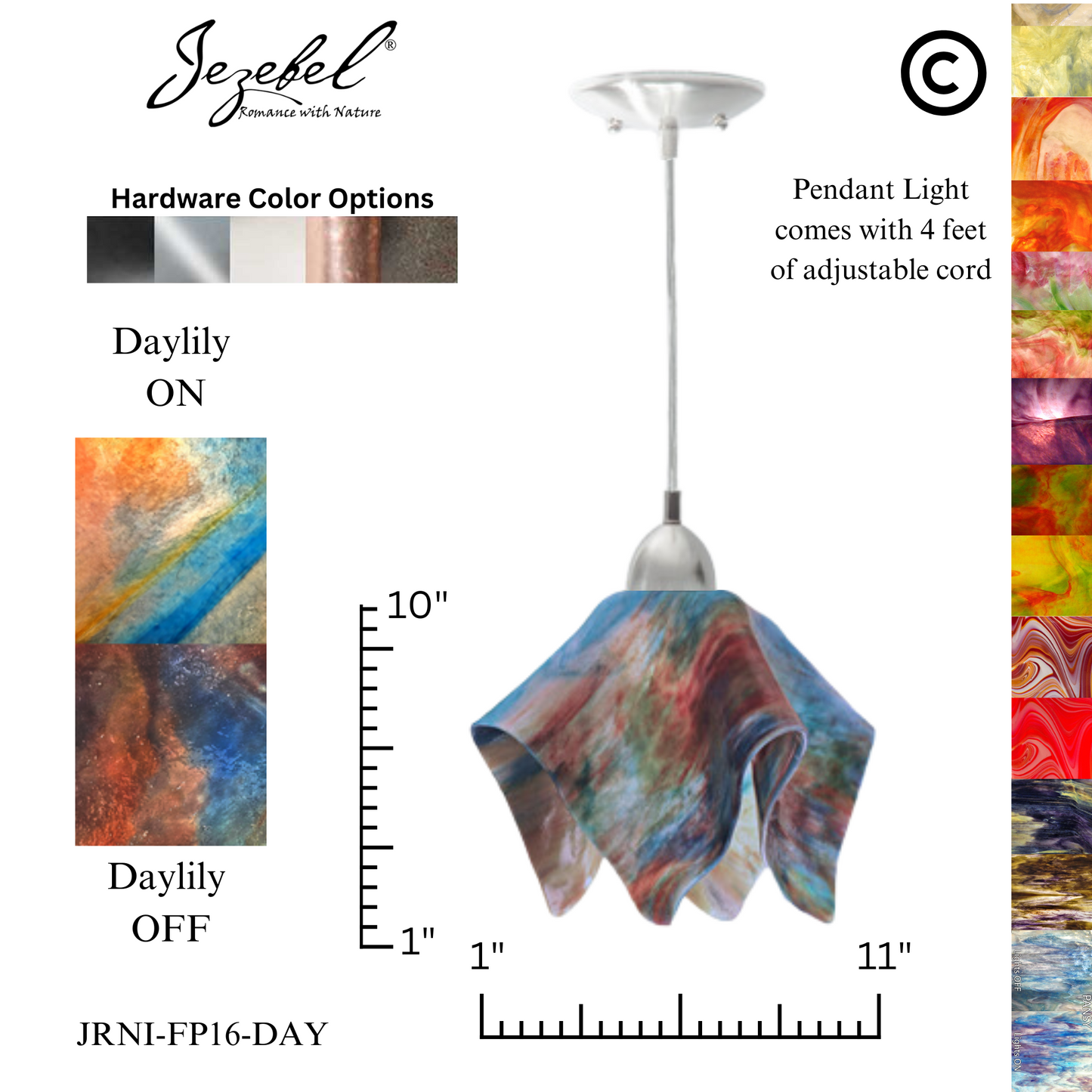Jezebel Signature® Flame Pendant, Large
