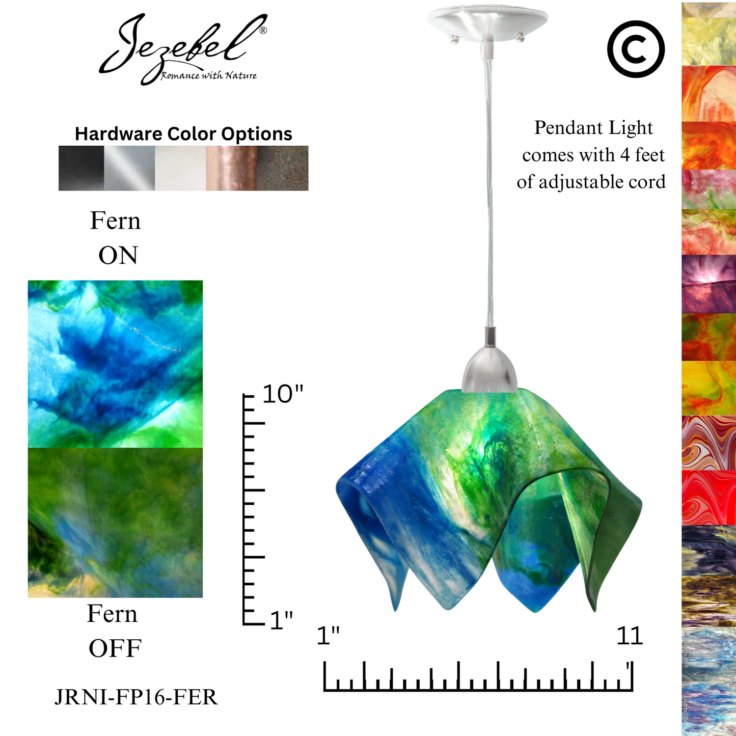 Jezebel Signature® Flame Pendant, Large