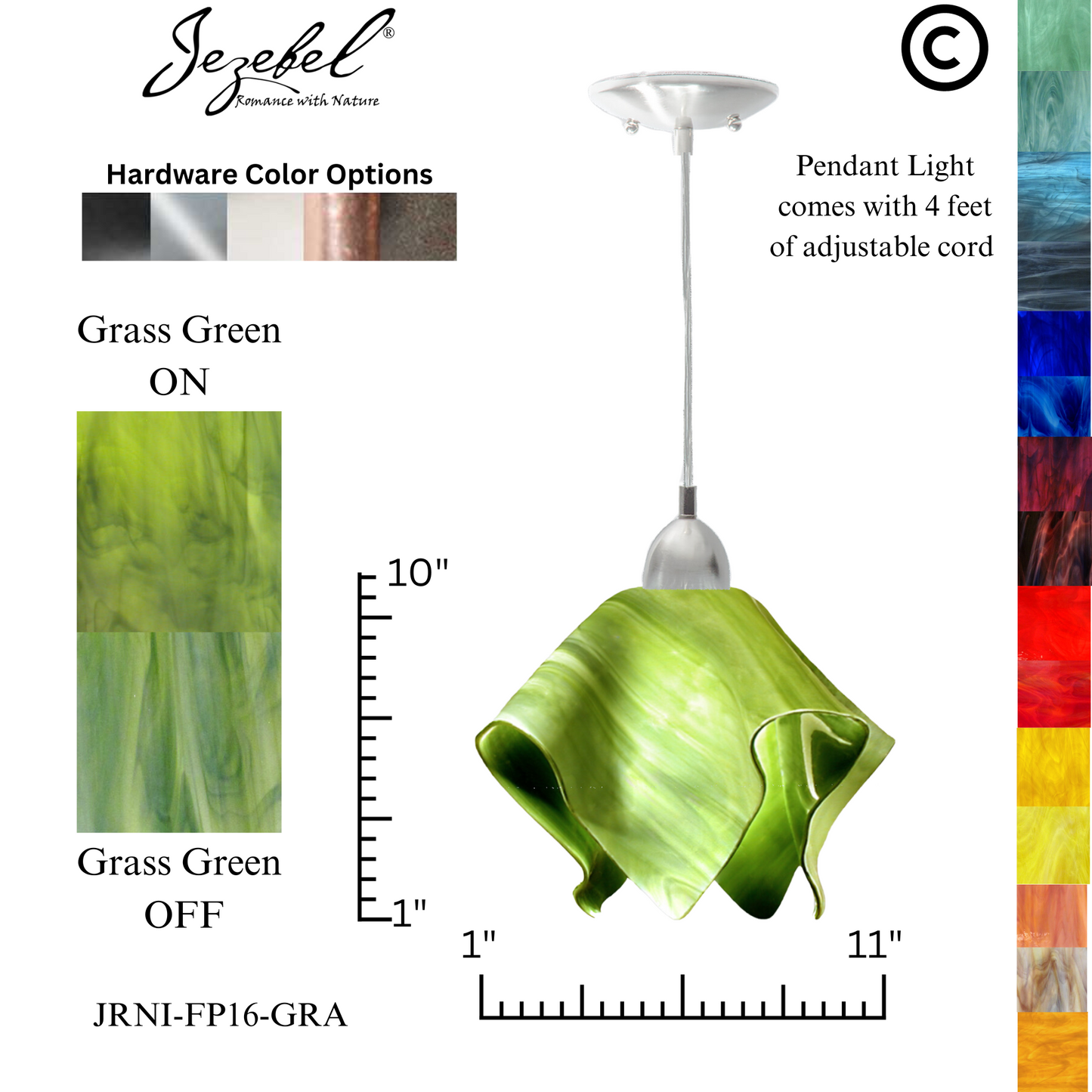 Jezebel Radiance® Flame Pendant, Large