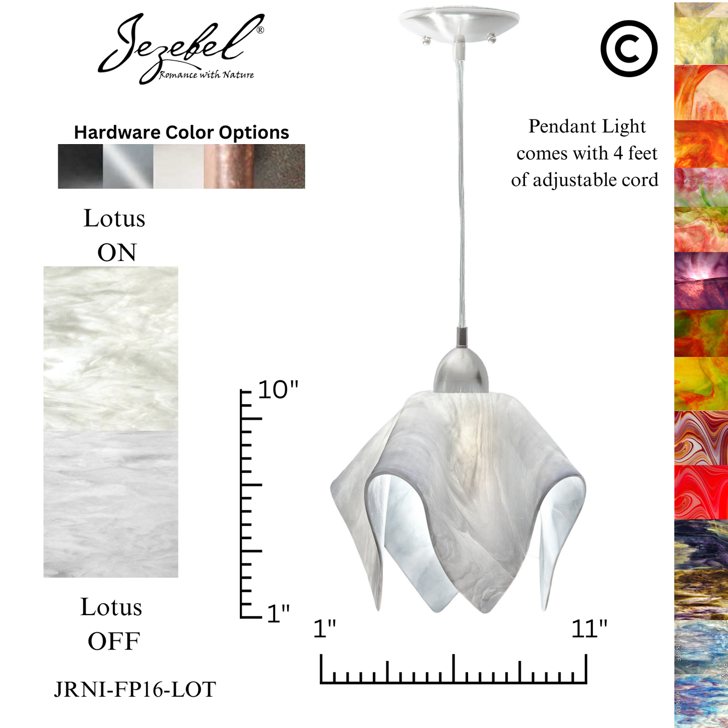 Jezebel Signature® Flame Pendant, Large